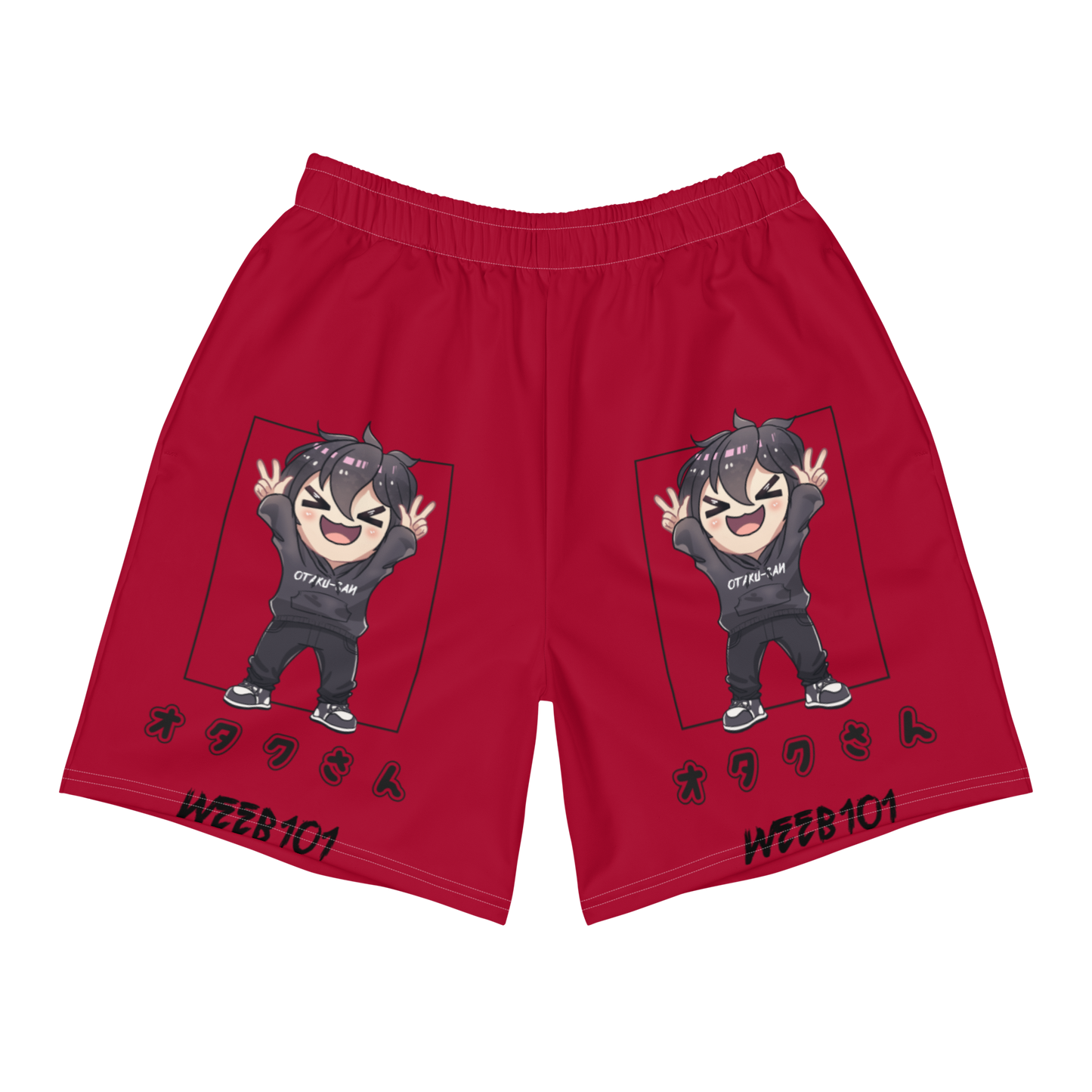 Otaku-San's Peace sign Men's Athletic Shorts