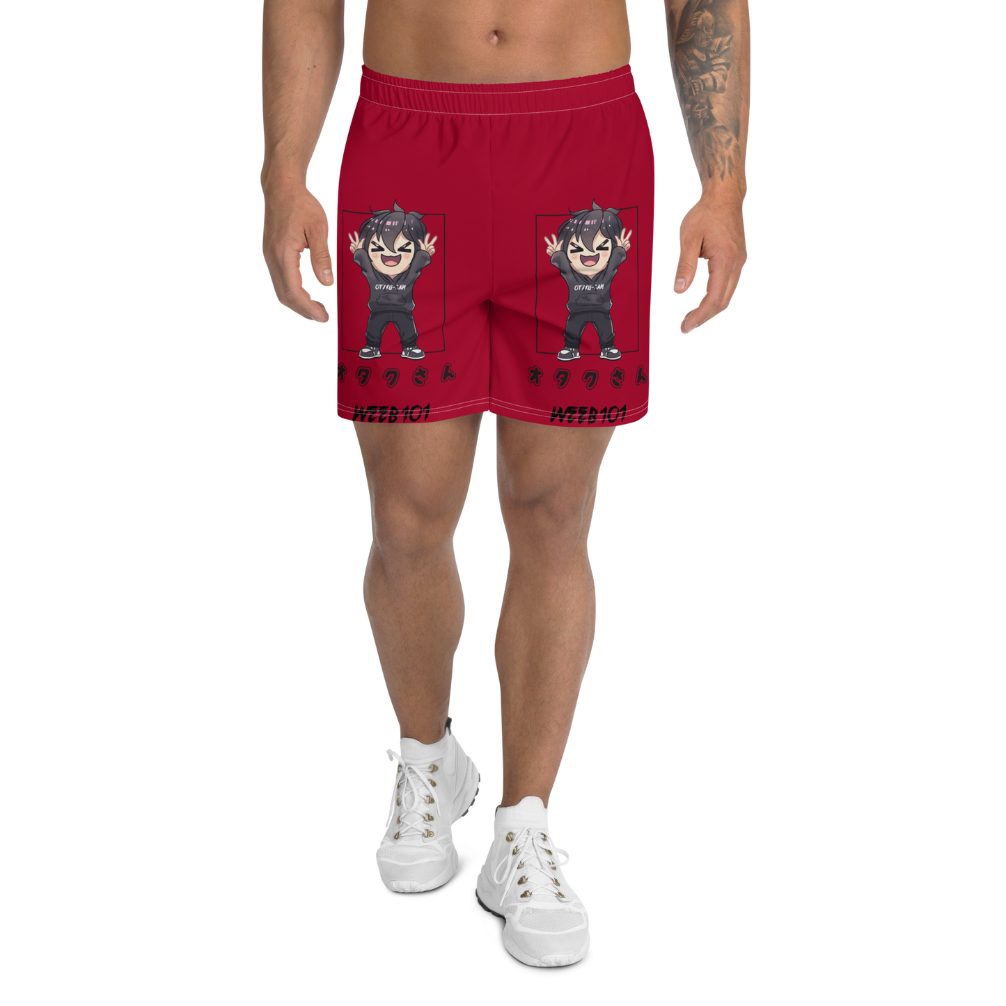 Otaku-San's Peace sign Men's Athletic Shorts