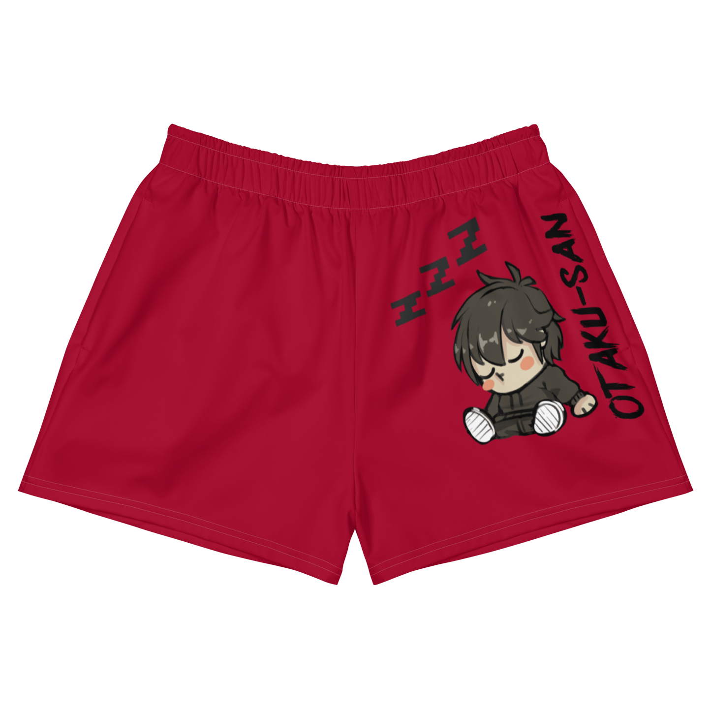 Otaku-San's Women’s Nap Time Athletic  Shorts-Pink